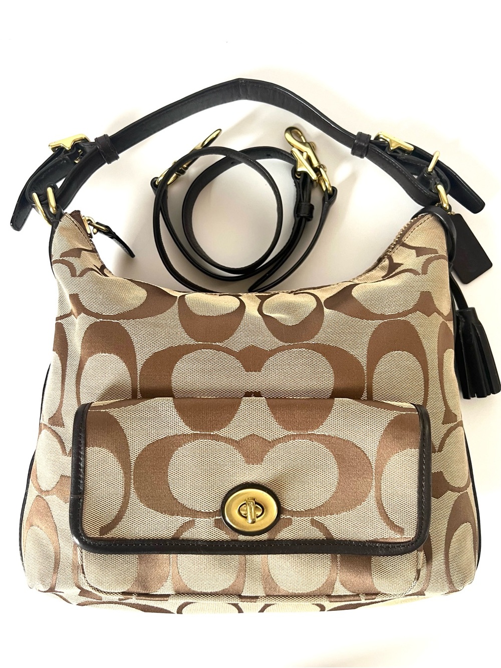 Coach Legacy Signature Courtenay Bag Purse - Quiet Luxury